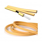 Готовый акустический кабель Van den Hul The CS-122 Hybrid 2х2м с разъемами "банан". Цвет: кремовый