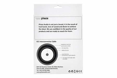 Межкомпонентный кабель Phaze Audio ICC RCA - 2,0м