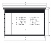 Kauber Blue Label Tensioned BT Cinema  113" 16:9 141x250 см. дроп 50 см., Microperf MW