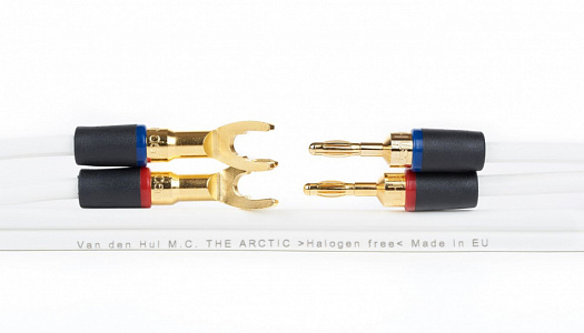 Плоский двухжильный акустический кабель Van den Hul The Arctic. В нарезку. Цвет: белый