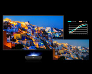 Лазерный УКФ проектор Hisense PL2SE с экраном Kauber Frame CLR 118"