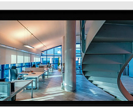 Экран настенный с электроприводом Stewart Cima BC 123" 16:9 152x272 Tiburon G4 Gray(0.8) дроп.30 см STI