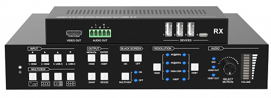 Бесподрывный презентационный коммутатор Digis SS-KVM42-2S