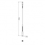 Микрофон на гусиной шее с двумя гибкими частями для MXC и MXCW, 50 см Shure MXC420DF/C. 