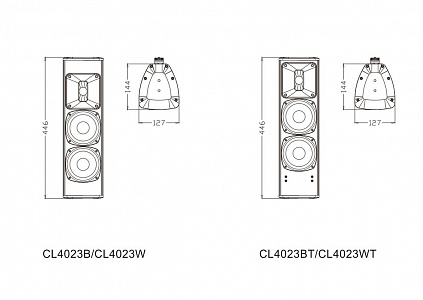 2-полосная акустическая система FDB CL4023WT