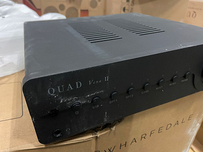 Интегральный усилитель со встроенным ЦАП QUAD Vena II. Цвет Lancaster Grey