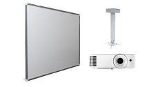 Интерактивная доска Exell EWB7740  с проектором EXD101W и креплением DSM-14Kw