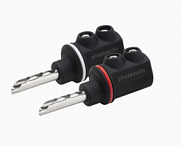 Акустический разъем тип "банан" Phaze Audio SpPlug RO. Цвет: BLACK/RED [Черный/Красный]
