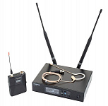Цифровая радиосистема с поясным передатчиком и головным микрофоном Shure QLXD14/153T 