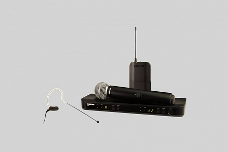 Двухканальная радиосистема серии BLX с головным микрофоном MX153 и ручным передатчиком SM58 Shure BLX1288E/MX53.