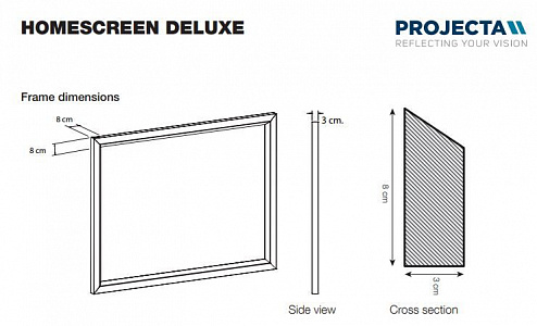 Projecta HomeScreen Deluxe 72" 16:9 90x160 HD Progressive 1.3