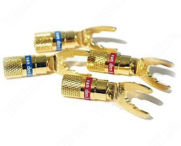 Комплект из 4-х разъемов для акустики Van den Hul D.I.Y. (Сделай сам)  Тип-Лопатка