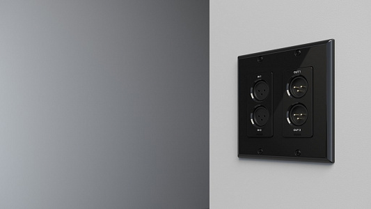 Настенная панель Dante Xilica Gio XLR Настенная панель Dante Xilica Gio XLR