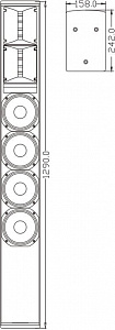 Пассивная колонная акустическая система 6x6" FDB K606II