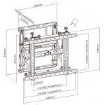 Кронштейн для видеостен Exell EXi-V764 