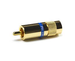 Разъем RCA Van den Hul C-8.0 Цвет золотой. Синяя маркировка