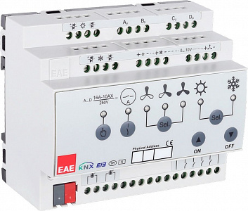 Контроллер фанкойла KNX EAE FCA111