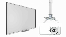 Интерактивная доска SBM777V с проектором EXD102Z и креплением DSM-2L