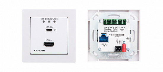 Передатчик HDMI/USB-C Kramer WP-20CT/US-D(W/B)