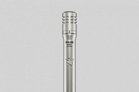 Кардиоидный конденсаторный инструментальный микрофон Shure SM81