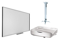 Интерактивная доска SMART SBM787V с проектором SMART UL110W и креплением DIGIS DSM-2