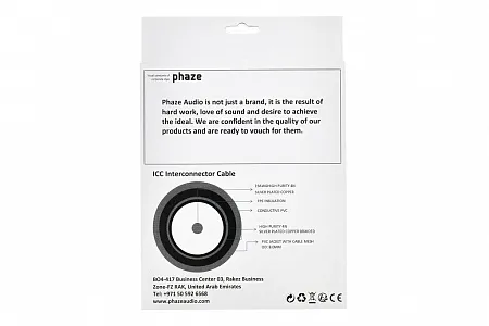 Межкомпонентный кабель Phaze Audio ICC RCA