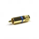 Разъем RCA Van den Hul C-5.5 Цвет: золотой. Синяя маркировка