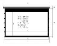 Kauber Red Label Tens BT Cinema 122" 16:9 152x270 см. дроп 50 см. Clear Vision