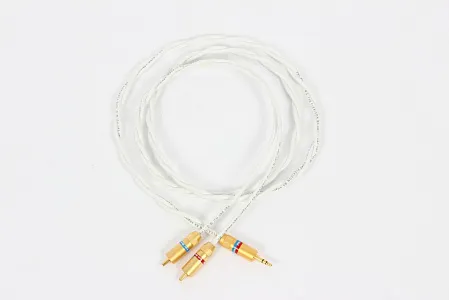 Кабель межблочный Van den Hul The Flexicon B4 с разъемами mini jack (3.5mm)  - 2x matt RCA connector. Длина 2 метра
