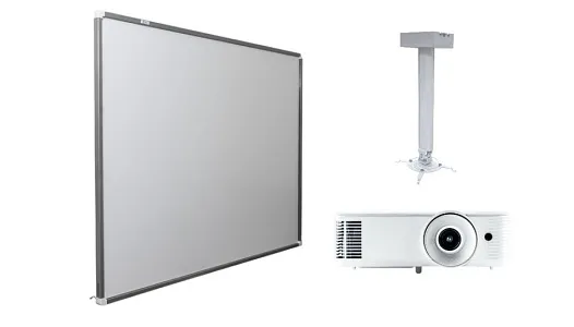 Интерактивная доска Exell 91" с проектором EXD201W и креплением DSM-14kw