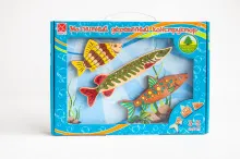 Магнитный деревянный конструктор SEBICO «Рыбки»