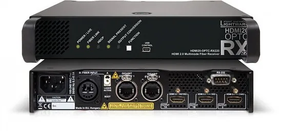 Волоконно-оптический применик Lightware HDMI20-OPTC-RX220-PRO Волоконно-оптический применик Lightware HDMI20-OPTC-RX220-PRO