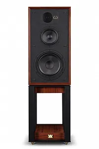 Полочная акустическая система со стойками Wharfedale 85th Anniversary Linton with stands Цвет: Красное Дерево [MAHOGANY]