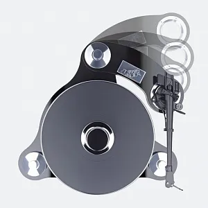 Стол винилового проигрывателя Transrotor RONDINO NERO FMD 9-12 дюймов