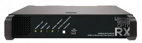 Волоконно-оптический применик Lightware HDMI20-OPTC-RX220-PRO Волоконно-оптический применик Lightware HDMI20-OPTC-RX220-PRO