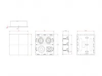 Встраиваемая акустическая система M&K Sound IW150T в корпусе. Гриль квадратный. Цвет: Белый [White]