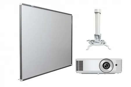 Интерактивная доска Exell EWB7740 с короткофокусным проектором Exell EXD102STW и креплением Digis DSM-14kw