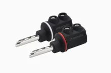 Акустический разъем тип "банан" Phaze Audio SpPlug RO Цвет: BLACK/WHITE [Черный/Белый]