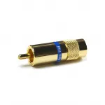 Разъем RCA Van den Hul C-8.0 Цвет: золотой. Синяя маркировка