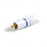 Разъем RCA Van den Hul C-7.3  Цвет: белый. Синяя маркировка