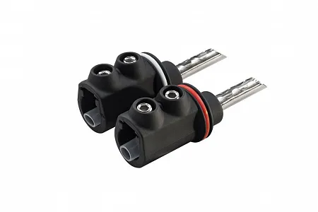 Акустический разъем тип "банан" Phaze Audio SpPlug RO Цвет: BLACK/WHITE [Черный/Белый]