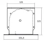 Kauber InCeiling Tensioned BT Cinema 122" 16:9 152x270 см. дроп 50см., Peak Contrast S