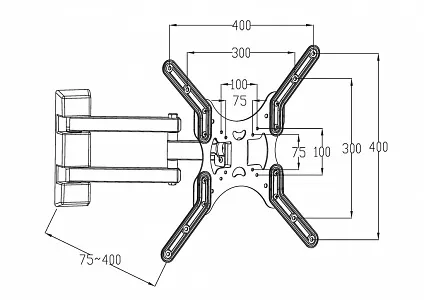 Кронштейн наклонно-поворотный Digis DSM-8043