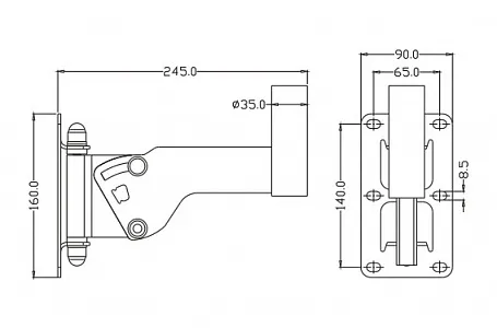 Универсальное настенное крепление для акустических систем FDB Audio WMB35-S