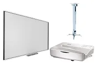 Интерактивная доска SMART SBM787V с проектором SMART UL110W и креплением DIGIS DSM-2