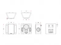 Трипольные акустические системы M&K Sound S150T.  Цвет: Черный [Black Satin/Black Cloth]