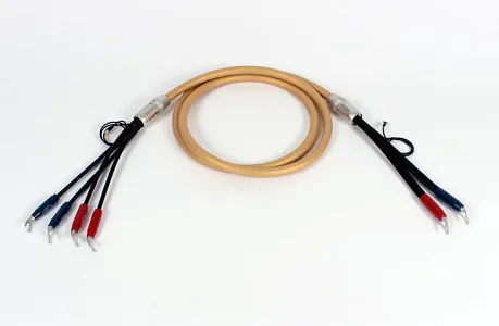 Акустический кабель  Van den Hul Mounted set 3T The Cloud SE. 4 метра пара. Разъем BERRI bi-wiring (2-4) Цвет: золотой
